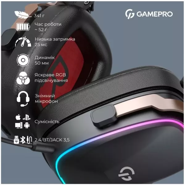 Гарнітура GamePro Asgard Valkyria (Black) (UA)