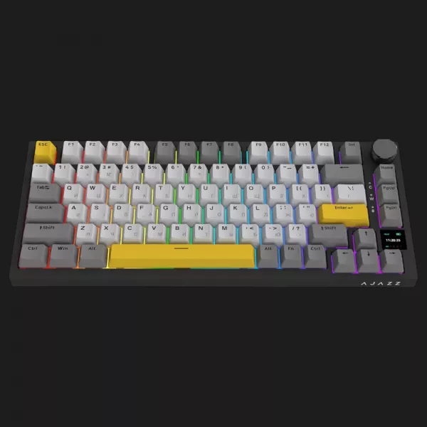 Клавіатура ігрова Ajazz AK820 PRO Flying Fish Switches (Black) (AK820PRO-FF-BGY) (UA)