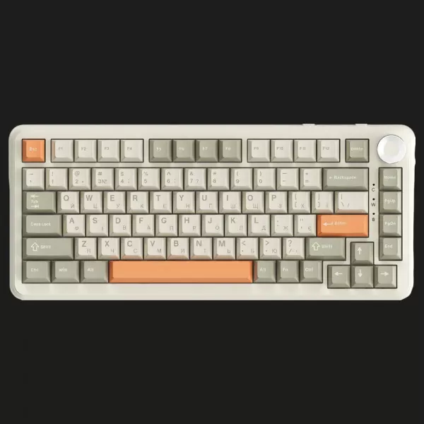 Клавіатура ігрова Ajazz AK820 MAX Flying Fish Switch (Retro) (AK820MAX-FF-R) (UA)