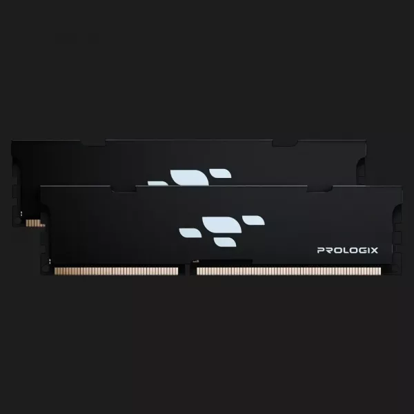 Оперативна памʼять Prologix Black DDR5 32GB 2x16GB 6000MHz (PRO32GB6000B5K)