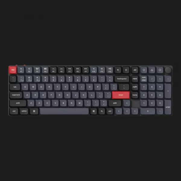 Ігрова клавіатура Keychron K17 Pro 103 Key White Led Gateron MX 2.0 Brown (Black) (K17P-A3-UA)