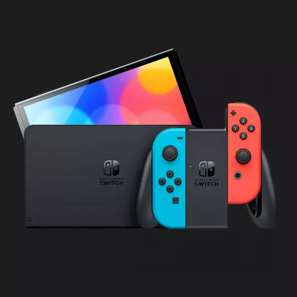 Портативна ігрова приставка Nintendo Switch OLED with Neon Blue and Neon Red Joy-Con (045496883409)