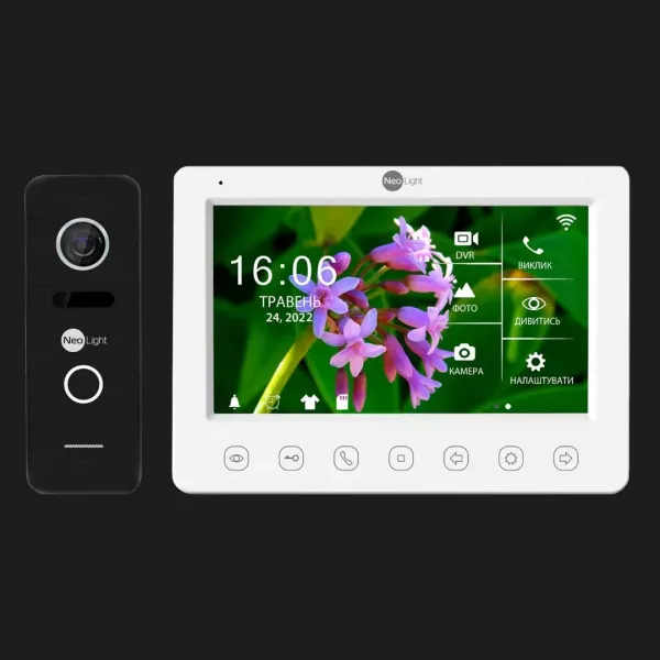 Комплект відеодомофону Neolight NeoKIT HD + WiFi (Black)