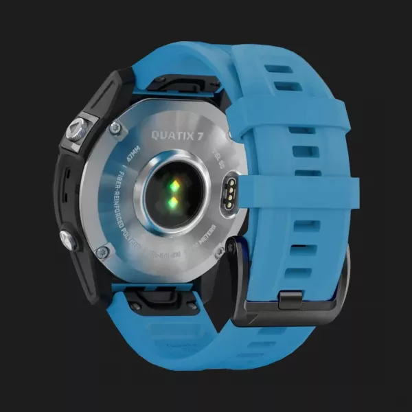 Garmin Quatix 7 Standard Edition Marine GPS Smartwatch with Сirrus Blue Band