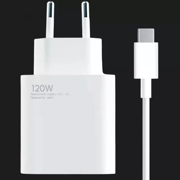 Блок живлення Xiaomi 120W Hypercharge combo (Type-a) EU + кабель USB-C (White)