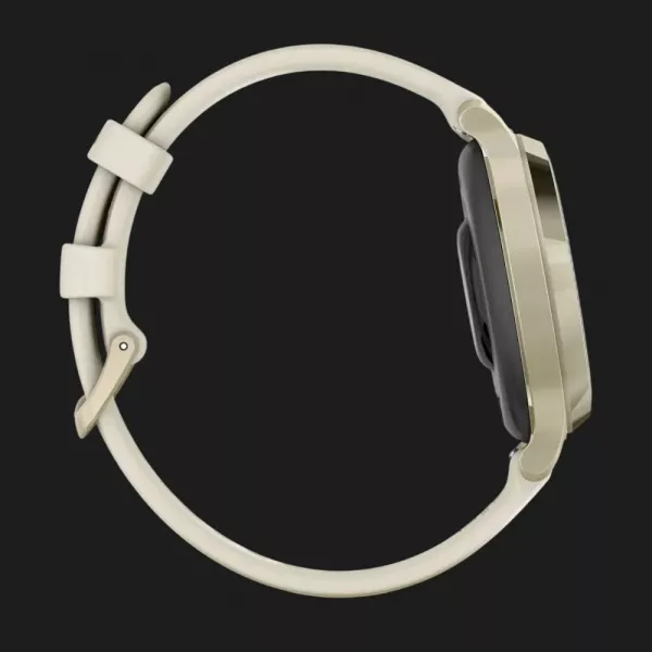 Garmin Lily 2 Active Lunar Gold with Bone Silicone Band