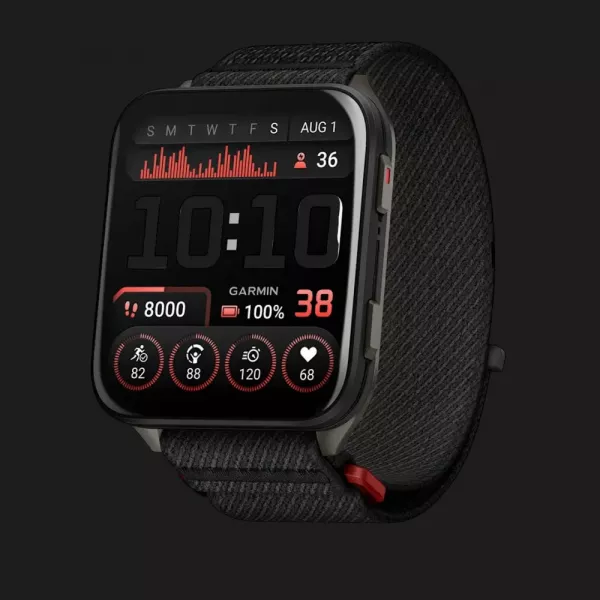 Garmin Venu X1 Black with Slate Titanium Caseback and Black ComfortFit Nylon Band (010-02980-00/02)