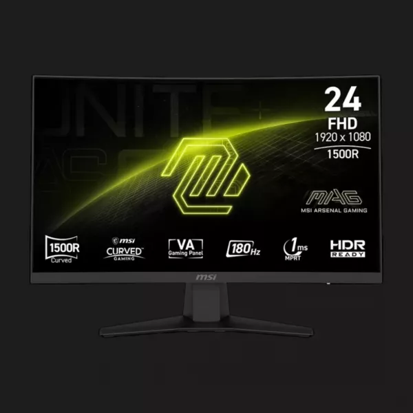 Монітор MSI 23.6” MAG 244C (9S6-3BB31H-027) (UA)