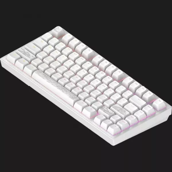 Клавіатура ігрова Dark Project ALU81 Terra Nostra ENG/UA (White) (UA)