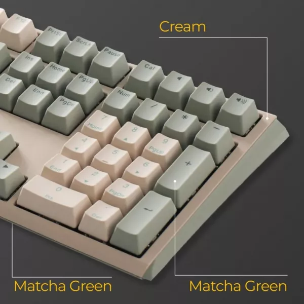 Клавіатура ігрова Ducky One 3 Cherry MX Speed silver (Matcha Cream) (UA)