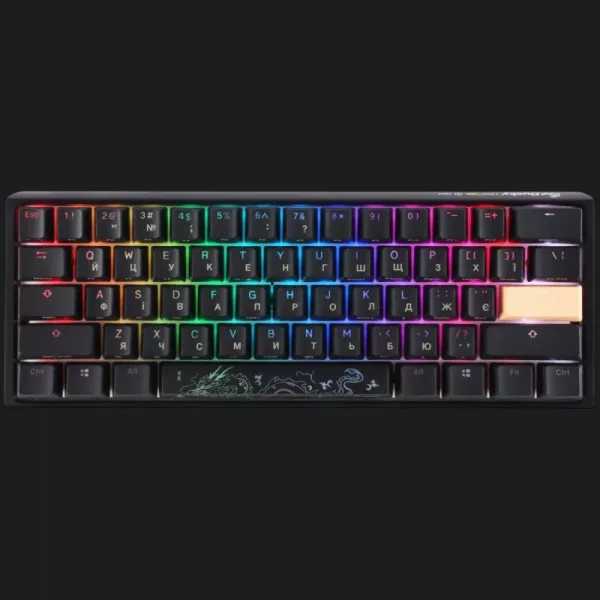 Клавіатура ігрова Ducky One 3 Mini Cherry MX Red RGB (Black) (UA)