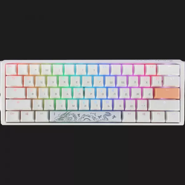 Клавіатура ігрова Ducky One 3 Mini Cherry MX Brown RGB (White) (UA)