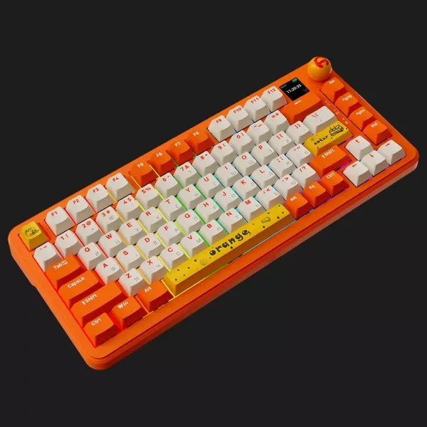 Клавіатура ігрова Ajazz (Orange) (AK820MAX-AS-OW) (UA)
