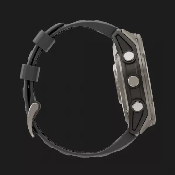 Garmin Fenix 8 Pro 47mm AMOLED Sapphire Titanium with Graphite/Black Silicone Band