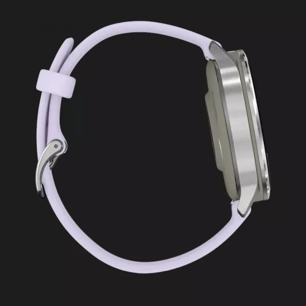 Garmin Venu 4 41mm Silver with Periwinkle Silicone Band