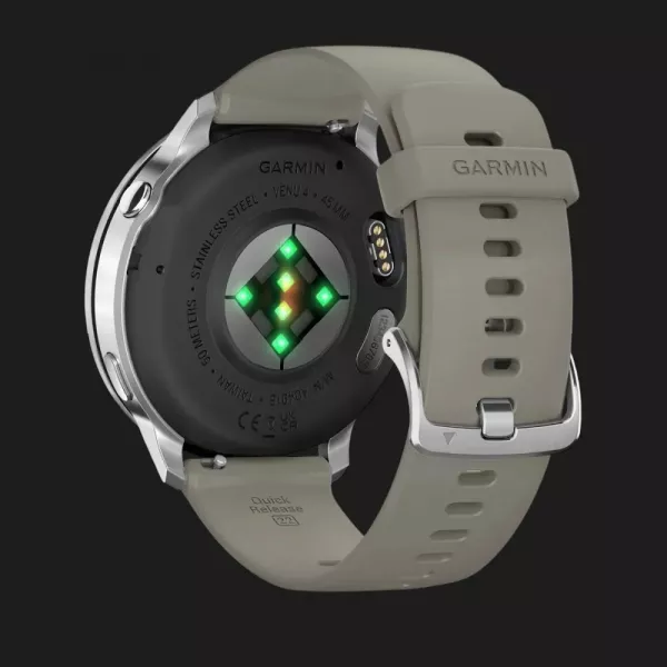 Garmin Venu 4 45mm Silver with Silver Gray Silicone Band