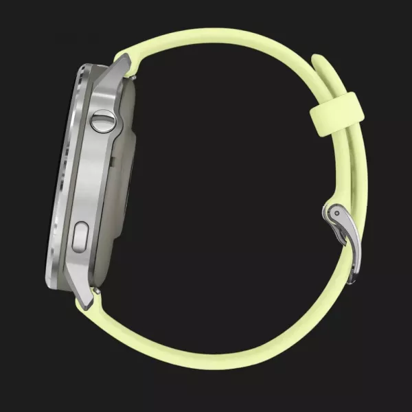 Garmin Venu 4 45mm Silver with Citron Silicone Band